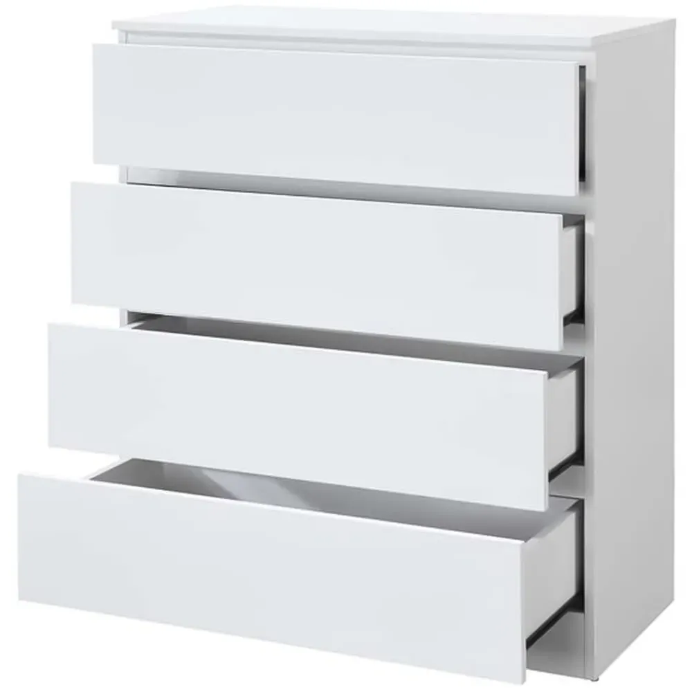 Oslo 4 Drawer Chest of Drawers - White