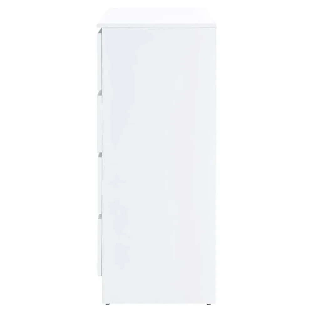 Oslo 4 Drawer Chest of Drawers - White