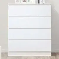 Oslo 4 Drawer Chest of Drawers - White