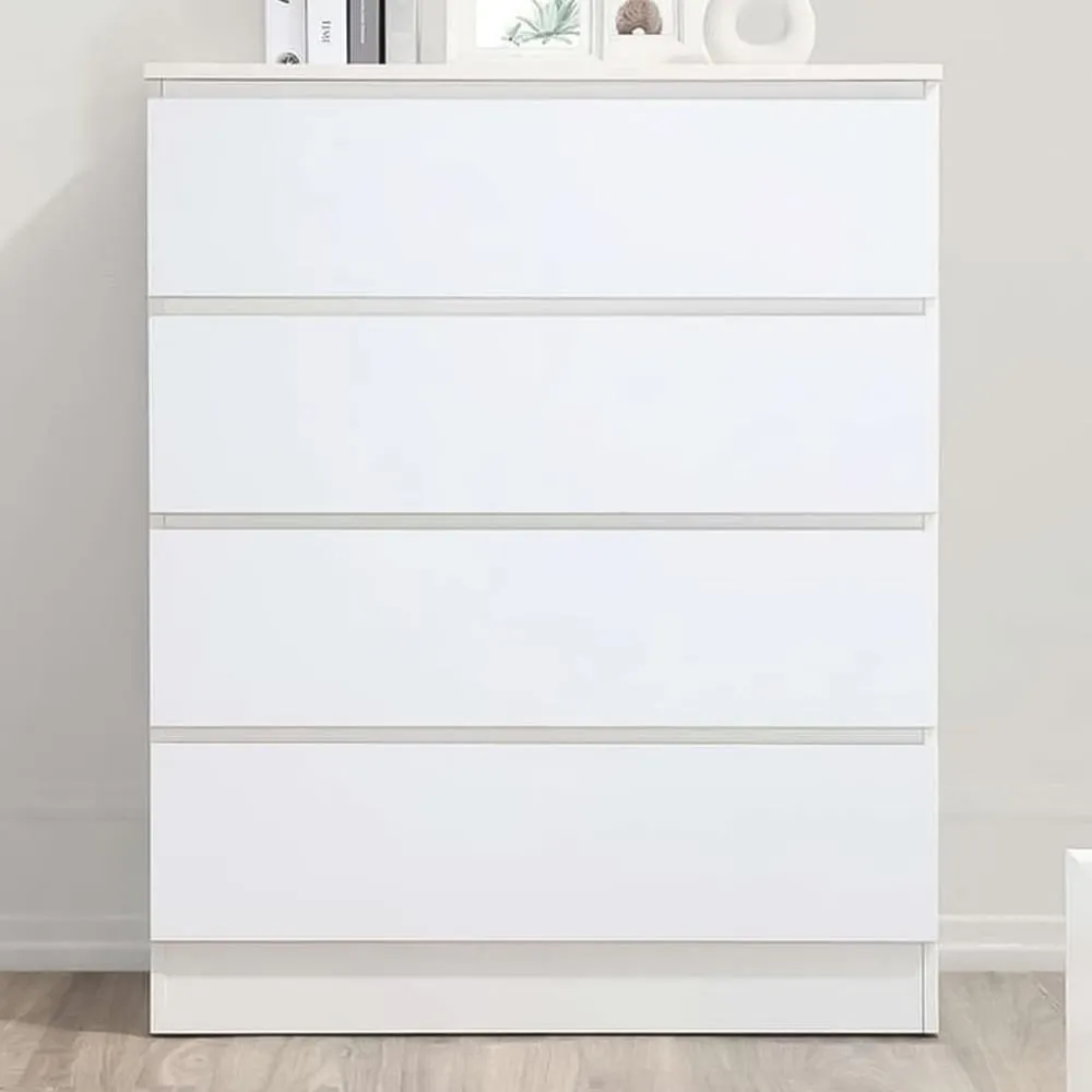 Oslo 4 Drawer Chest of Drawers - White