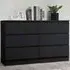 Oslo 6 Drawer Chest of Drawers - Black