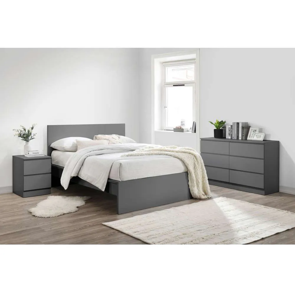 Oslo 6-Drawer Chest of Drawers - Grey