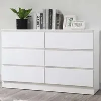Oslo 6 Drawer Chest of Drawers - White