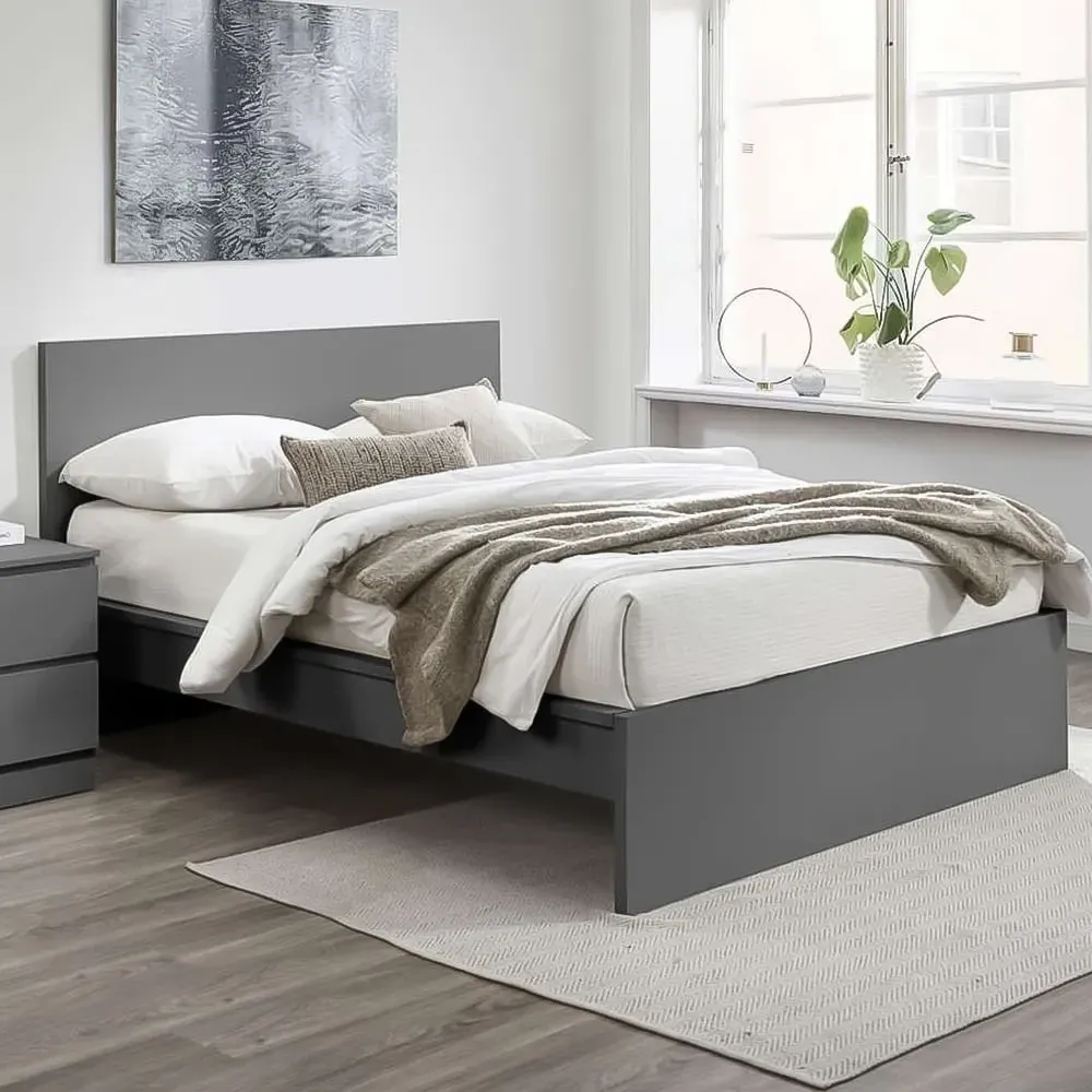 Oslo Double Bed Frame - Grey