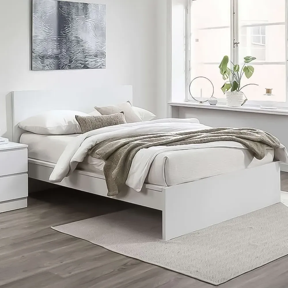 Oslo Double Bed Frame - White