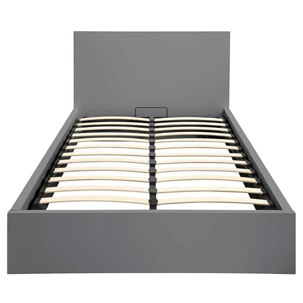 Oslo Double Ottoman Bed with Storage - Grey