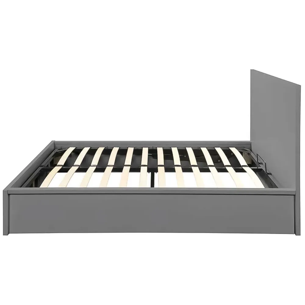 Oslo Double Ottoman Bed with Storage - Grey