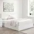 Oslo Double Ottoman Bed with Storage - White