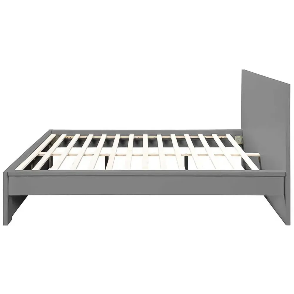 Oslo King Size Bed Frame - Grey