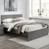 Oslo King Size Bed Frame - Grey