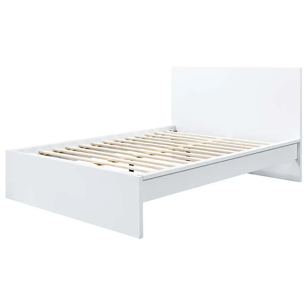 Oslo King Size Bed Frame - White