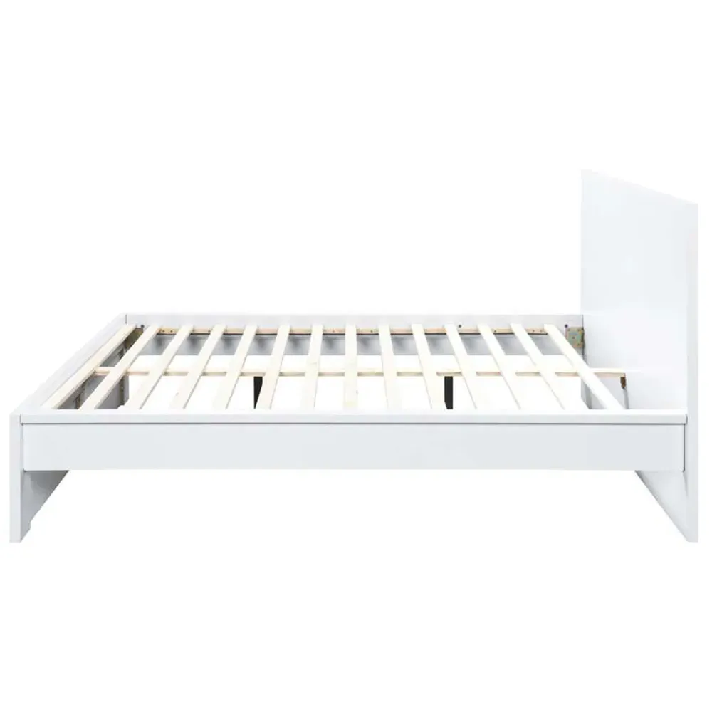 Oslo King Size Bed Frame - White