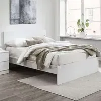 Oslo King Size Bed Frame - White