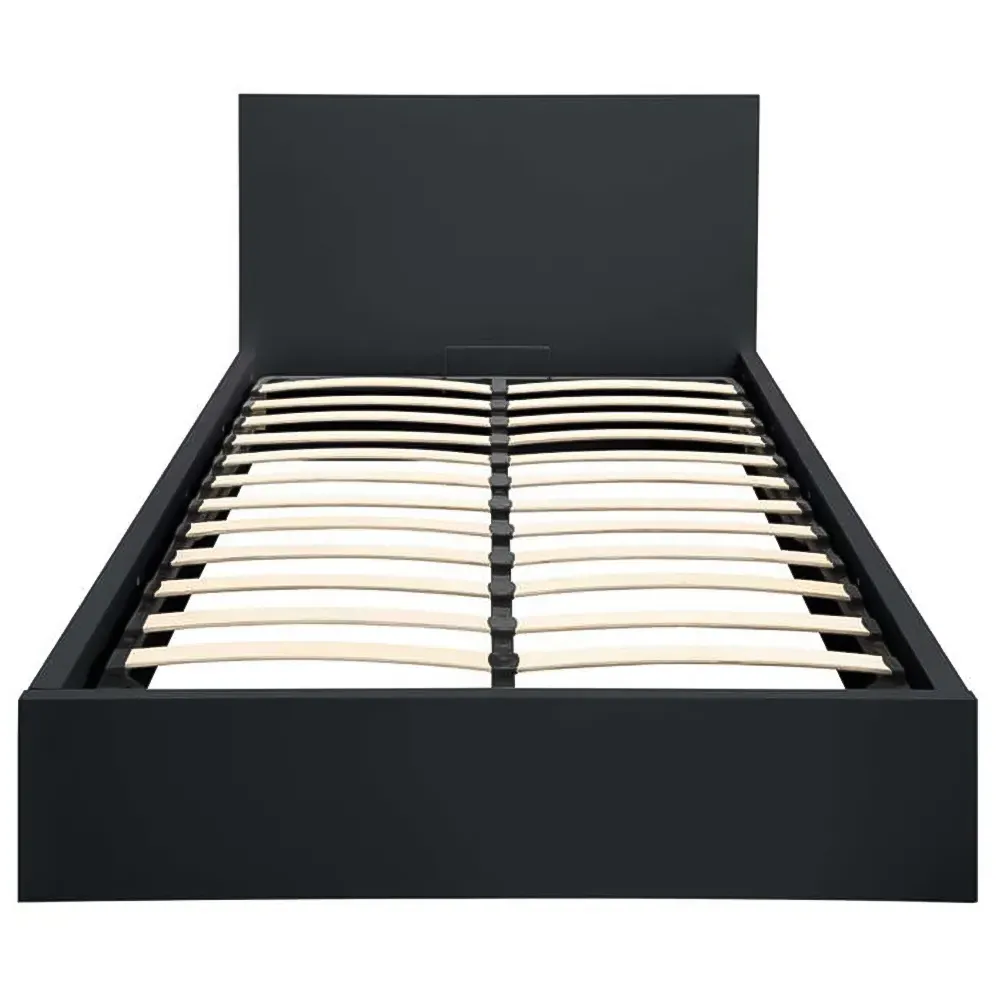 Oslo King Size Ottoman Bed with Storage - Black