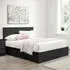 Oslo King Size Ottoman Bed with Storage - Black