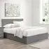 Oslo King Size Ottoman Bed with Storage - Grey