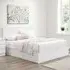 Oslo King Size Ottoman Bed with Storage - White