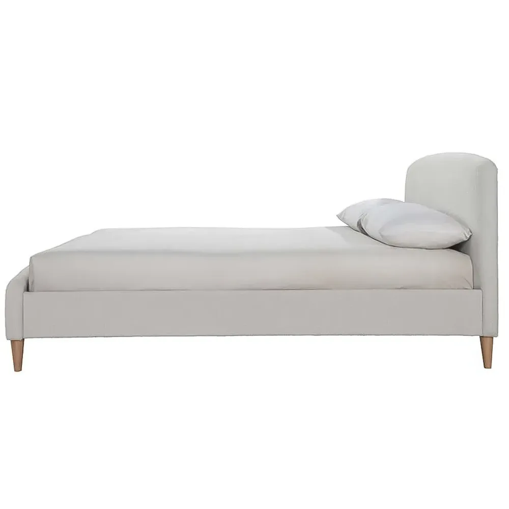 Otley King Size Bed Frame - Grey, Teddy Bear Fabric