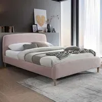 Otley King Size Bed Frame - Pink
