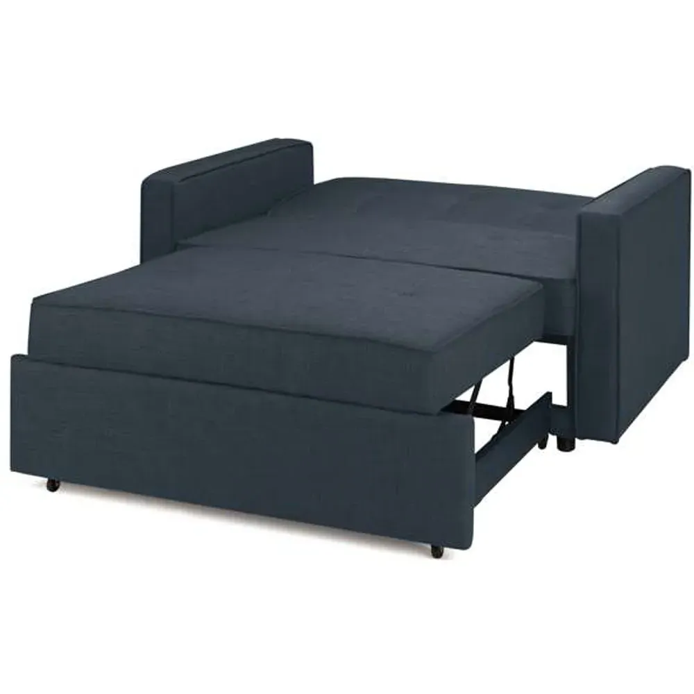 Otto 2-Seater Sofa Bed - Navy Blue