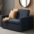 Otto 2-Seater Sofa Bed - Navy Blue