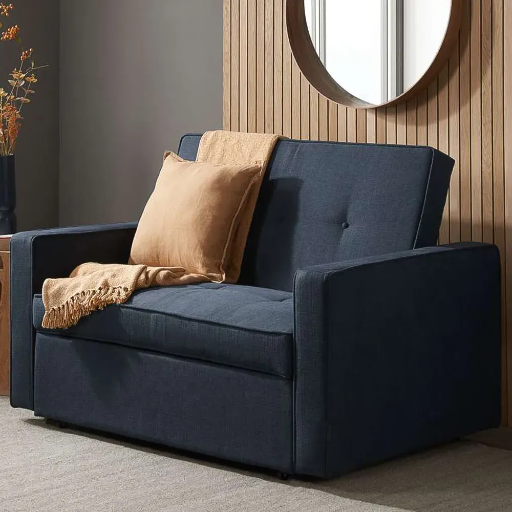 Otto 2-Seater Sofa Bed - Navy Blue image
