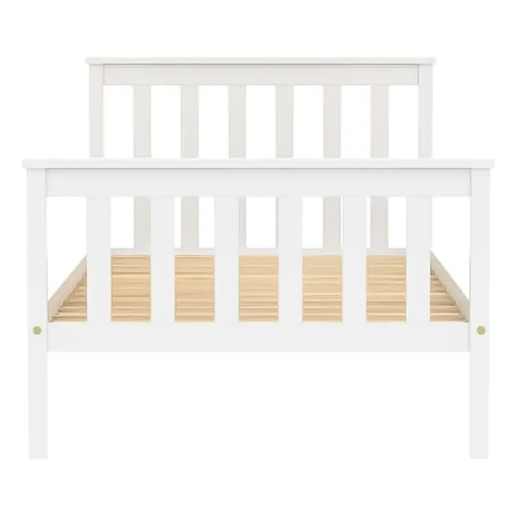 Oxford Single Bed Frame - White