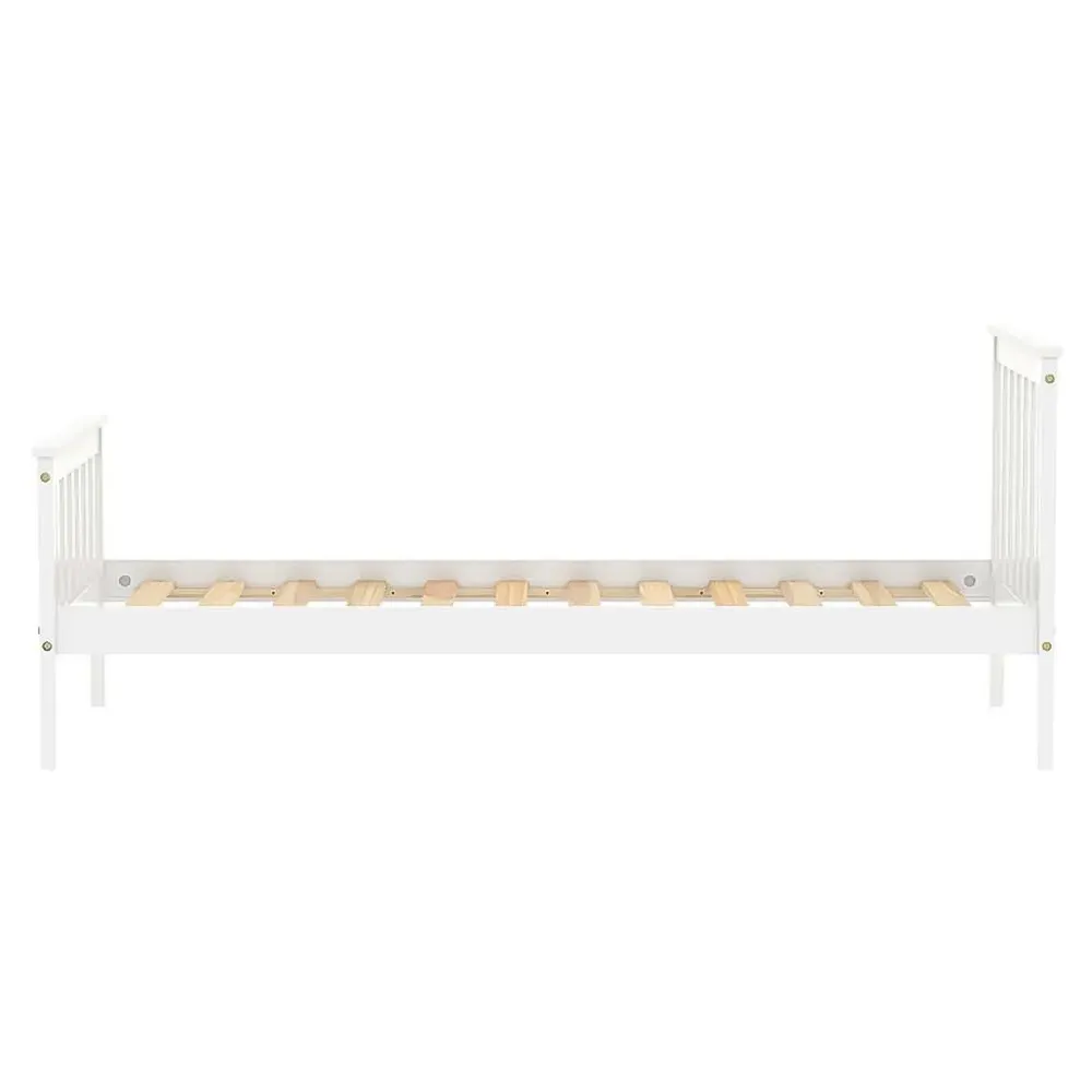 Oxford Single Bed Frame - White