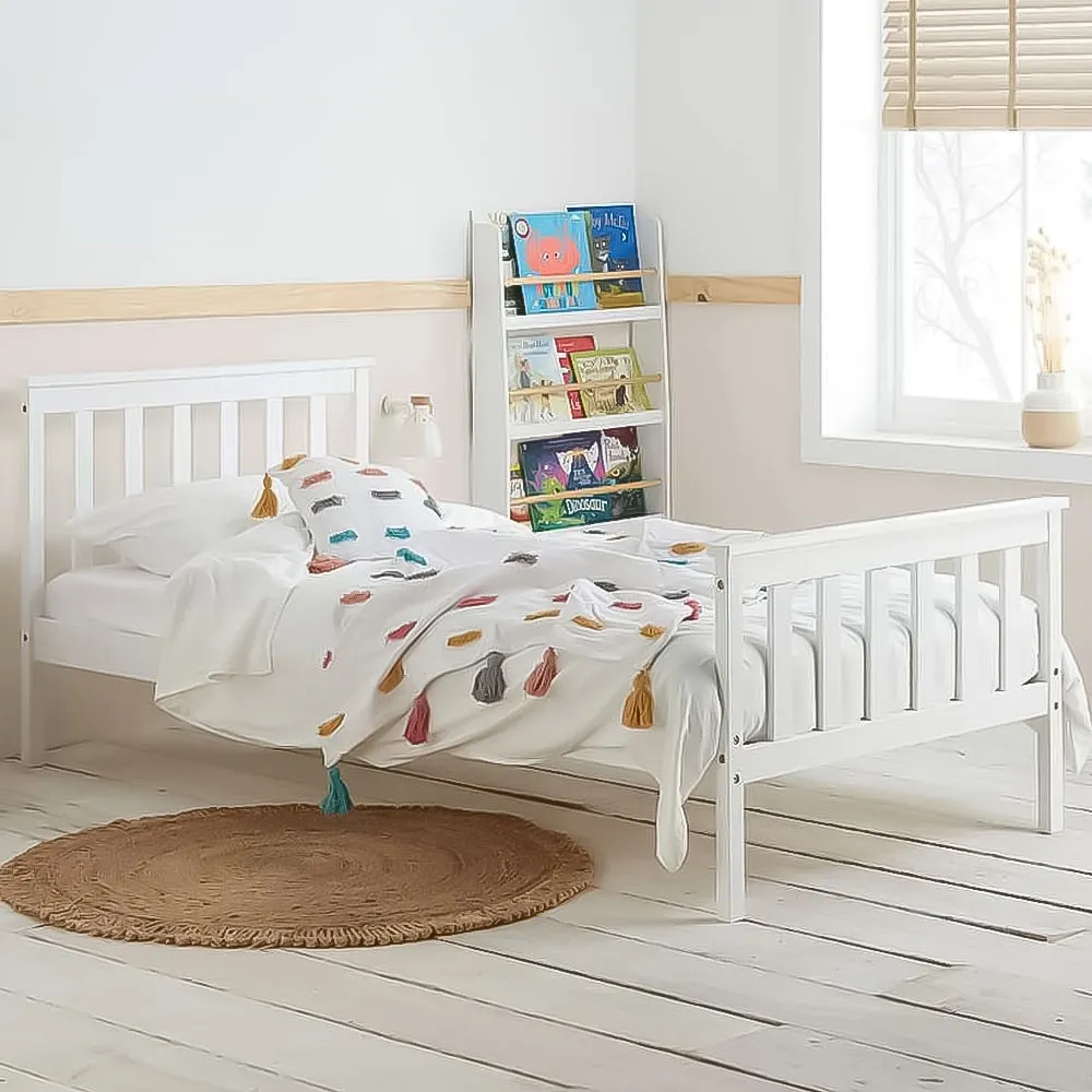 Oxford Single Bed Frame - White image