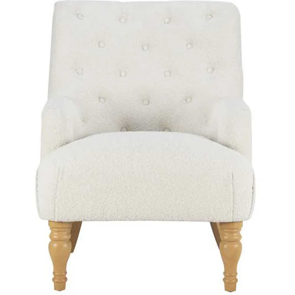 Padstow Button-Back Chair - White