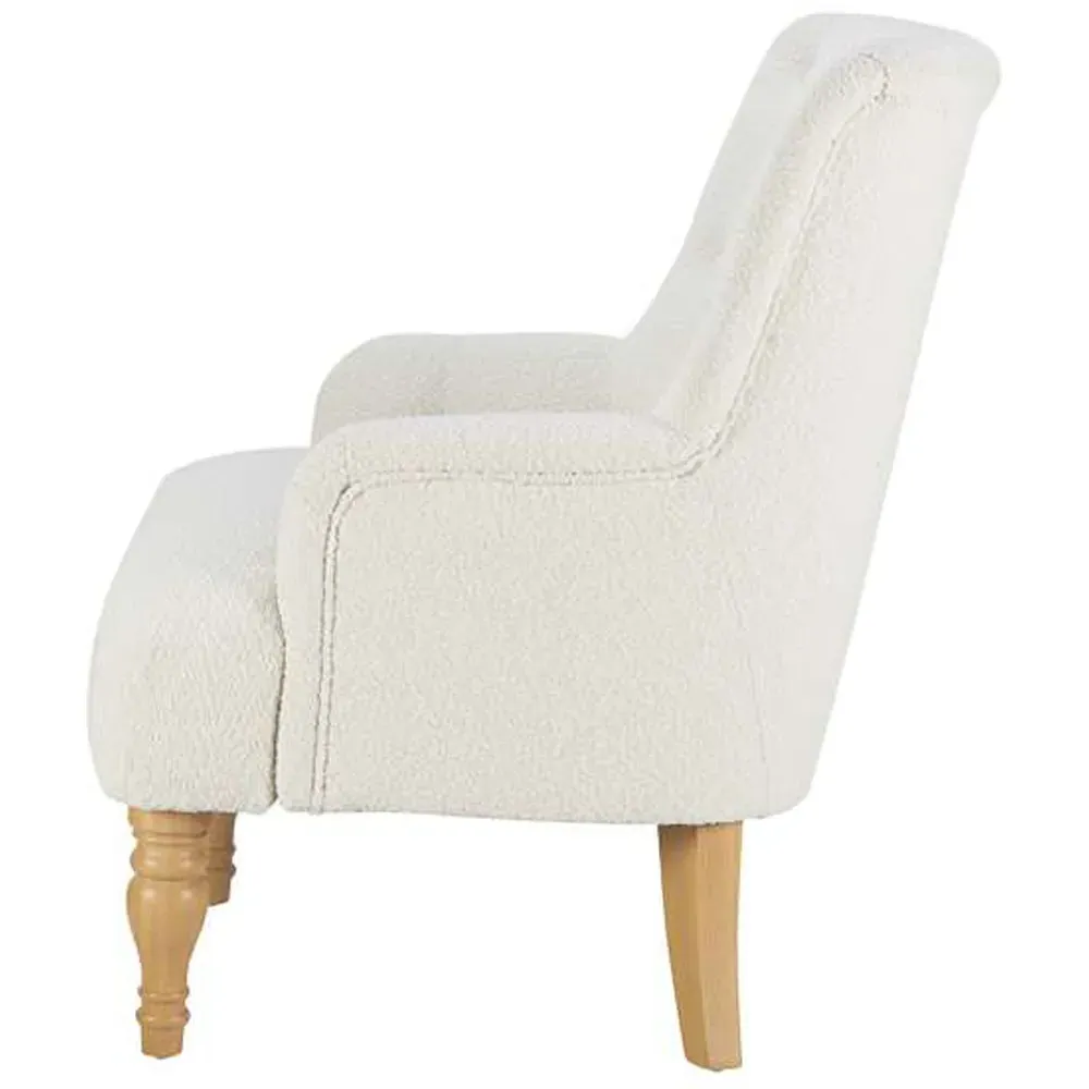 Padstow Button-Back Chair - White
