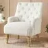Padstow Button-Back Chair - White