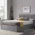 Phoenix Small Double Ottoman Bed with Storage - Grey, Rubberwood