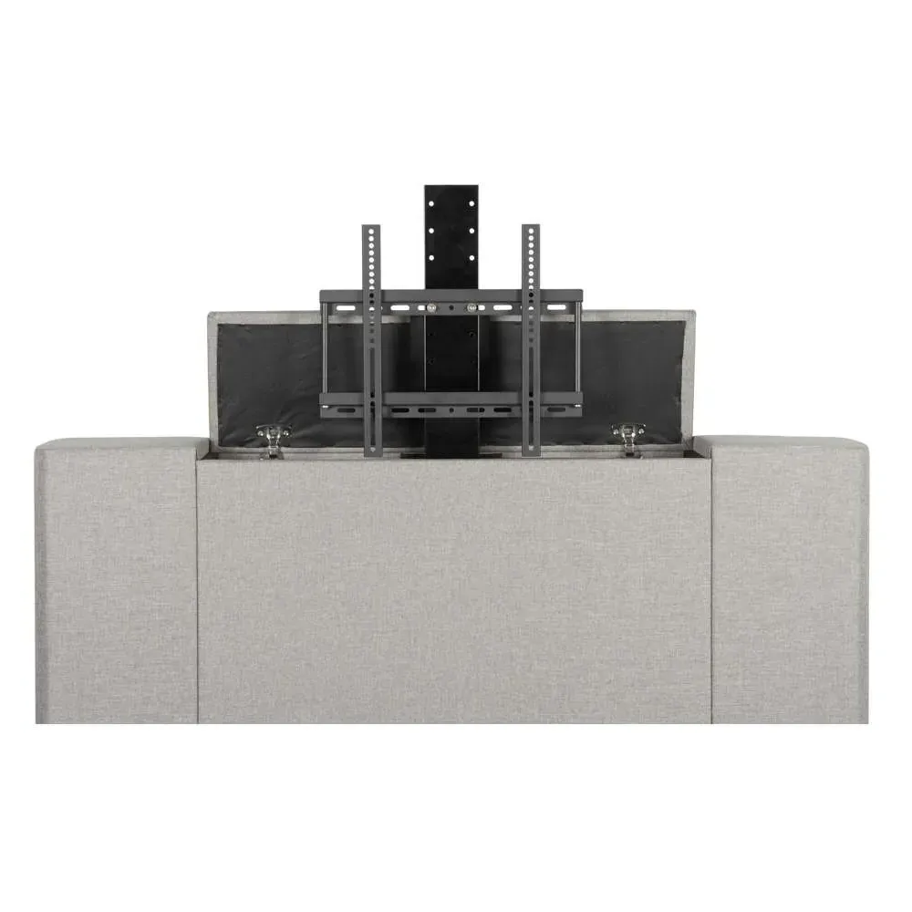 Plaza Double Bed Frame with TV Bracket - Grey