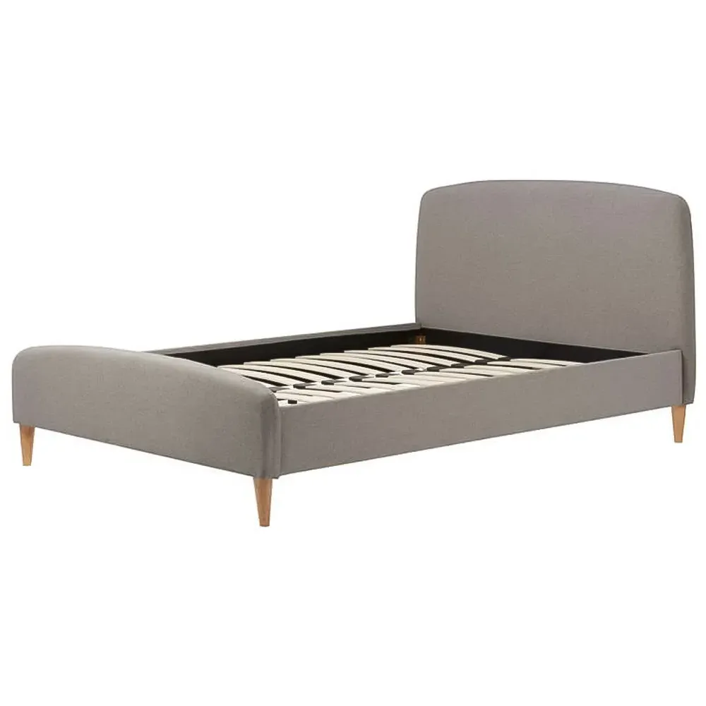 Quebec Double Bed Frame - Grey