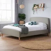 Quebec Double Bed Frame - Grey