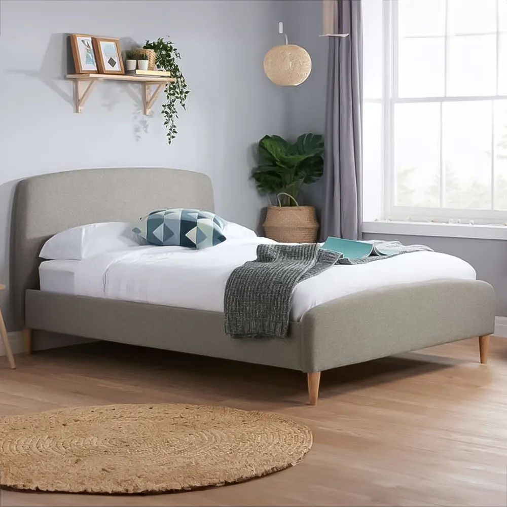 Quebec Double Bed Frame - Grey image