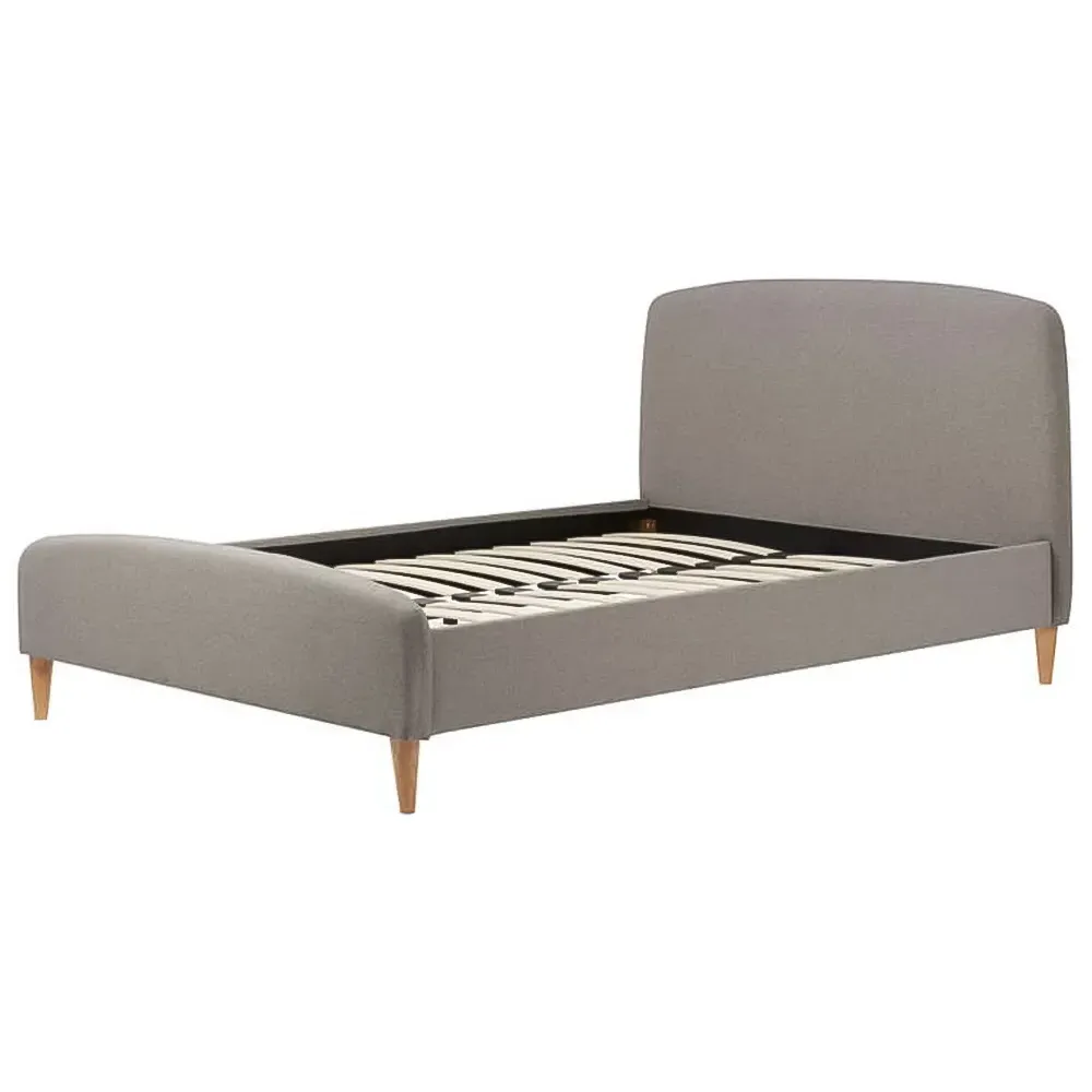 Quebec King Size Bed Frame - Grey