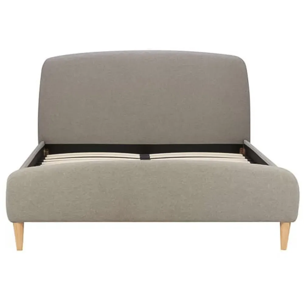 Quebec King Size Bed Frame - Grey