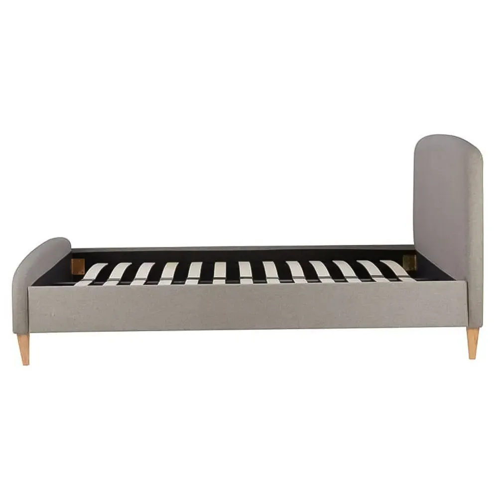Quebec King Size Bed Frame - Grey