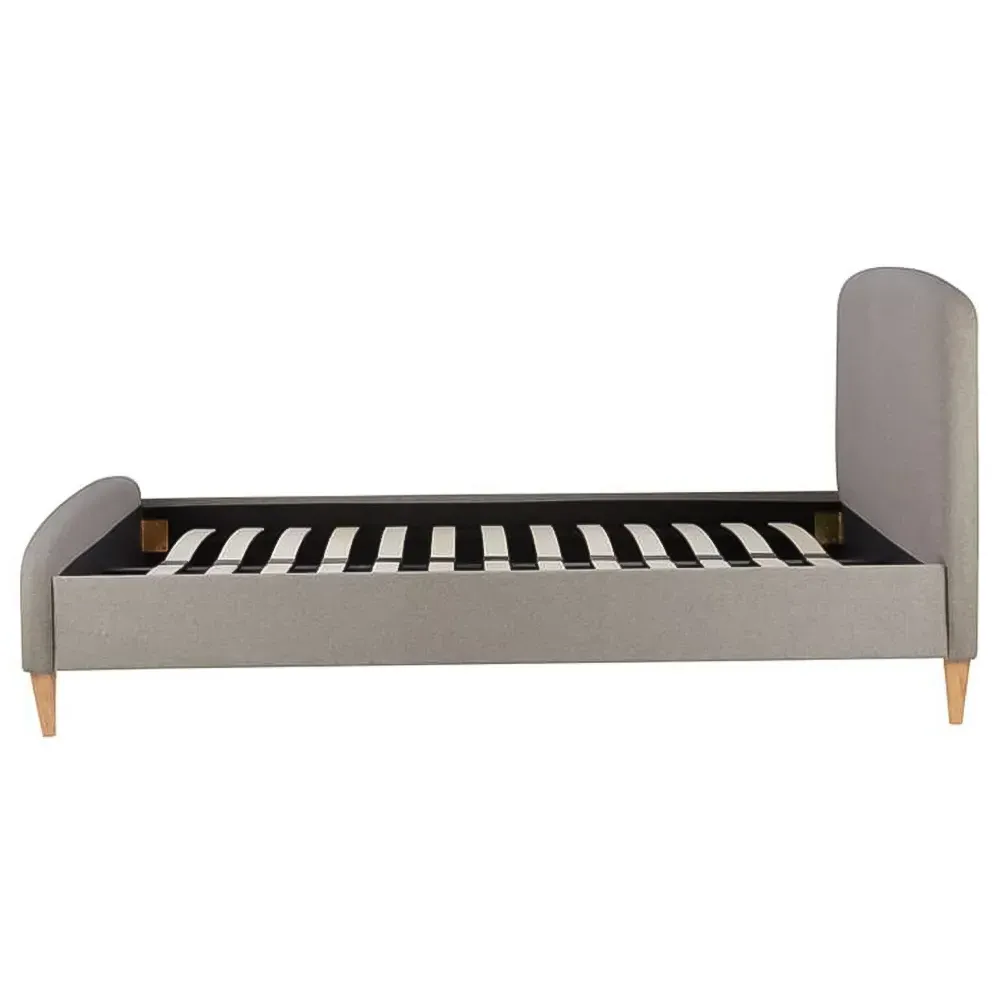 Quebec Small Double Bed Frame - Grey
