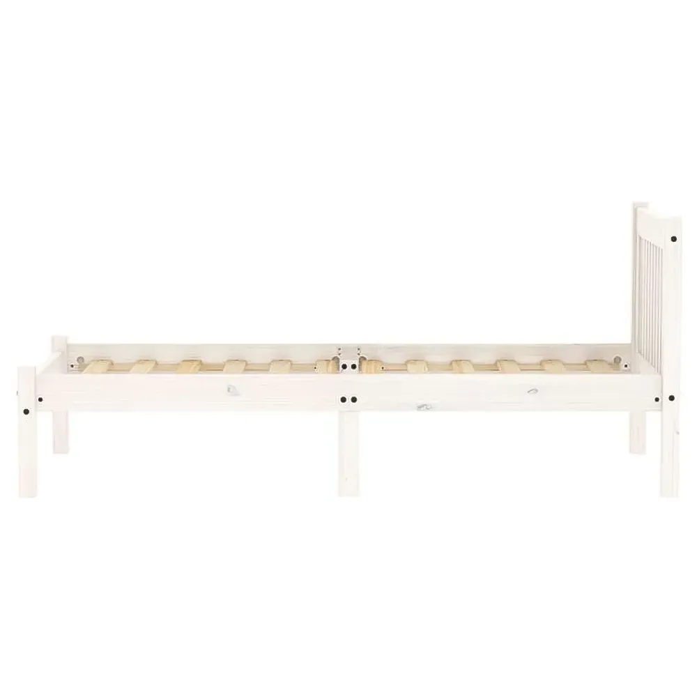 Rio Double Bed Frame - White, Pine