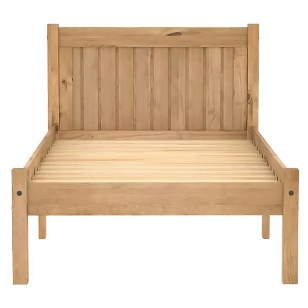 Rio Single Bed Frame - Brown, Pine