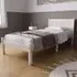 Rio Single Bed Frame - White, Pine