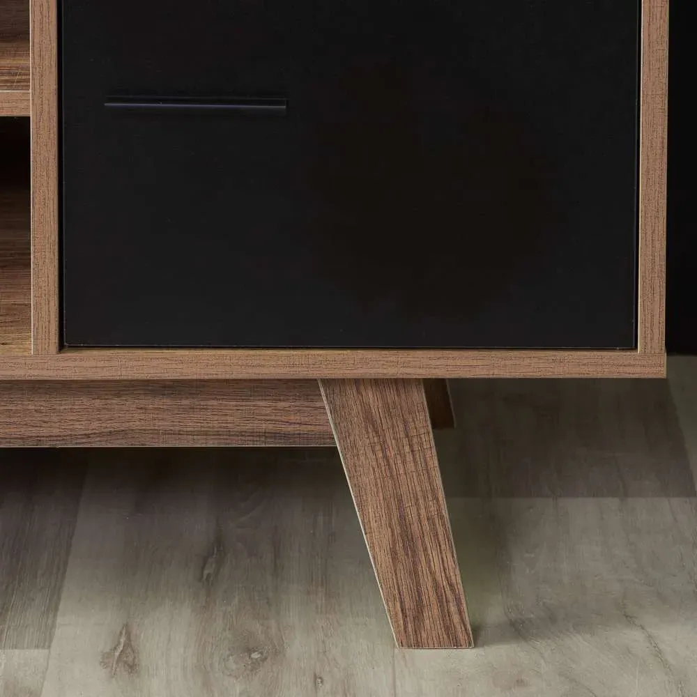 Shard 2 Door TV Unit - Brown