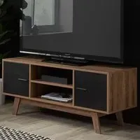 Shard 2 Door TV Unit - Brown