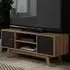 Shard 2 Door TV Unit - Brown