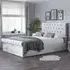 Sienna King Size Ottoman Bed Frame with Storage - Grey