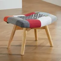 Sloane Footstool - Multi, Polyester