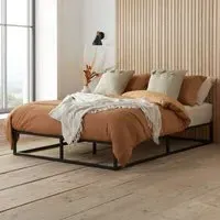 Soho King Size Metal Platform Bed Frame - Black